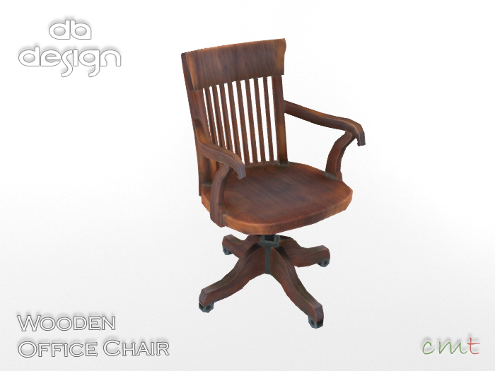 ::db:: Wooden Office Chair Red Oak