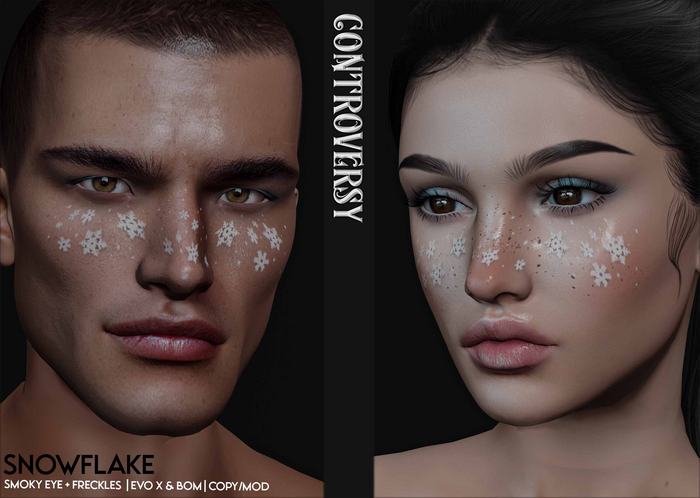 Controversy - Snowflake Freckles + Shadow