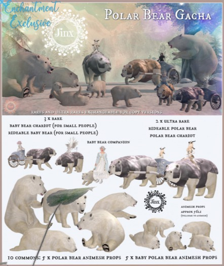 Jinx : Baby Polar Bear Companion RARE - REZZ to Unpack