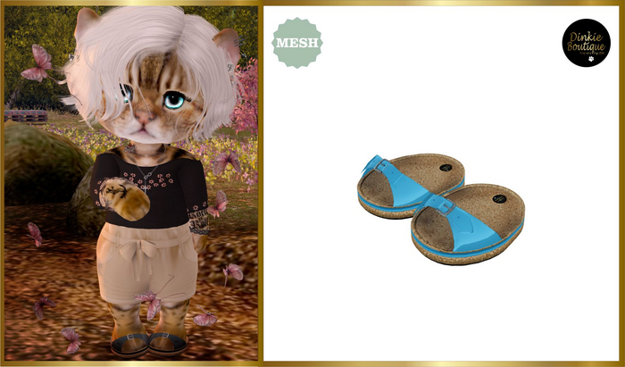 *DB* DINKIES LORAINE SANDALS* blue