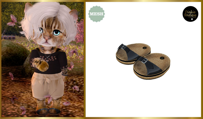*DB* DINKIES LORAINE SANDALS* black