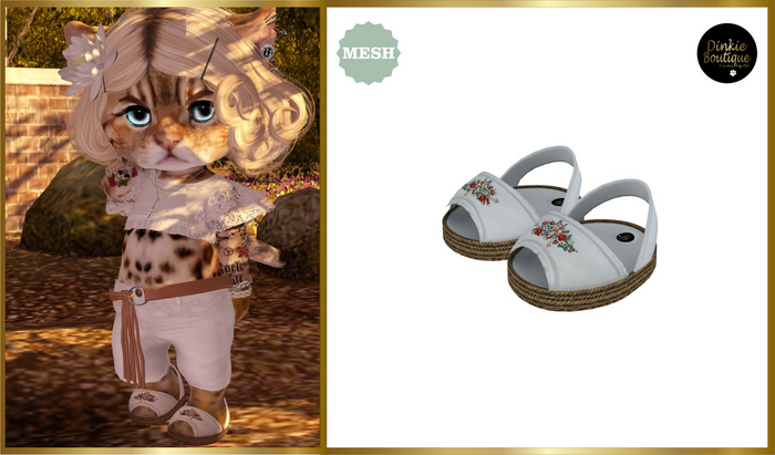 *DB* DINKIES IBIZA BOHO SANDALS* white