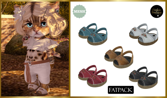 *DB* DINKIES IBIZA BOHO SANDALS* FATPACK