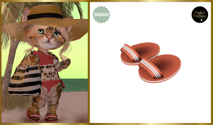 *DB* DINKIES LUCA SLIDE SANDALS*  orange