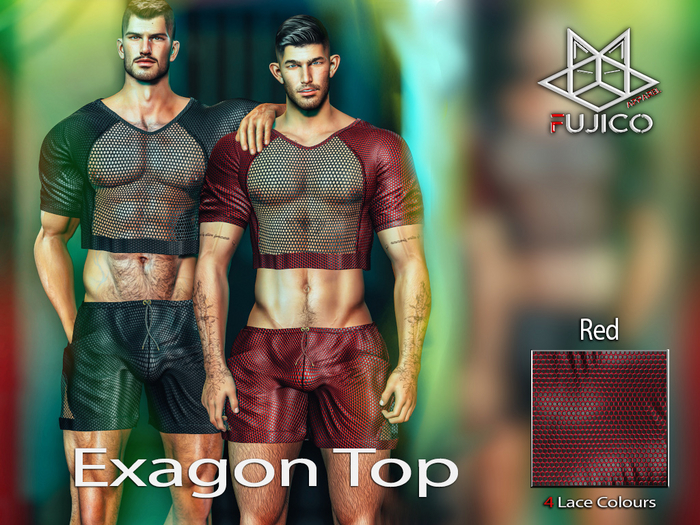 [Fujico Apparel] Exagon Top-Red