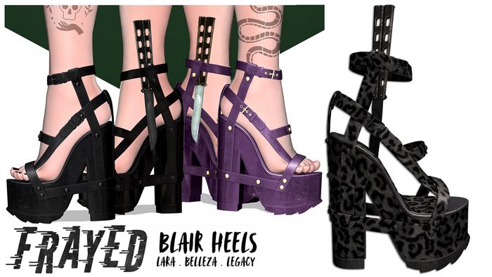 Frayed - Blair Heels - Leo Mono
