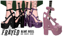 Frayed - Blair Heels - Pink