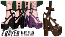 Frayed - Blair Heels - Brown