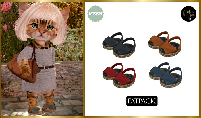 *DB* DINKIES LOLA PEEPTOE SANDAL* Fatpack