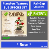 PLANTPETS TEXTURES SUB SET ROSE (36)