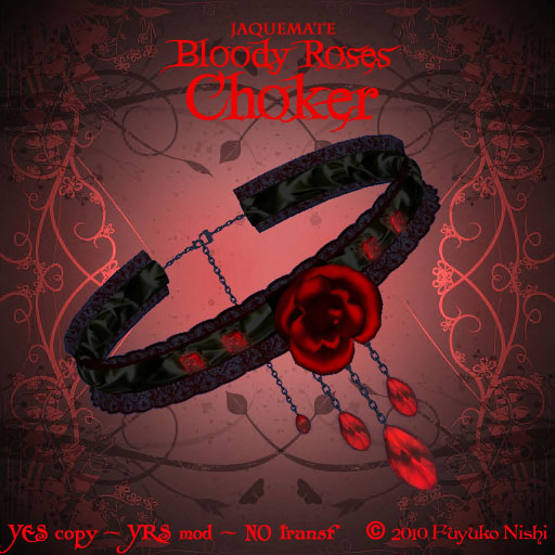 *JaqueMate* Bloody Roses Choker