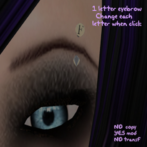 *JaqueMate* Customizable Letter Piercing for Eyebrow