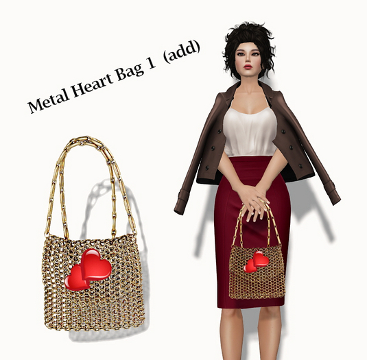 Metal Heart Bag 1 Box