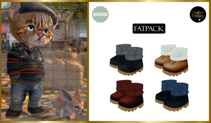 *DB* DINKIES KIM WINTER BOOTS* Fatpack