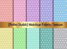 {Polka Stylish}Fabric Matchup texture seamless v. 1