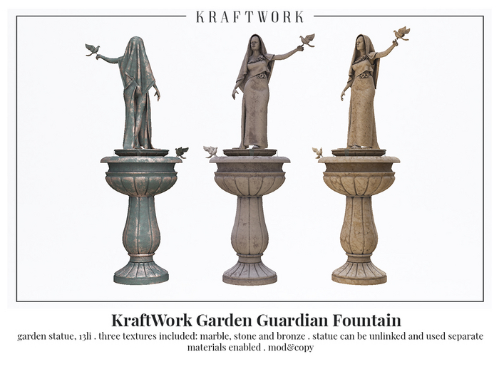 KraftWork Garden Guardian Fountain (Add Me)