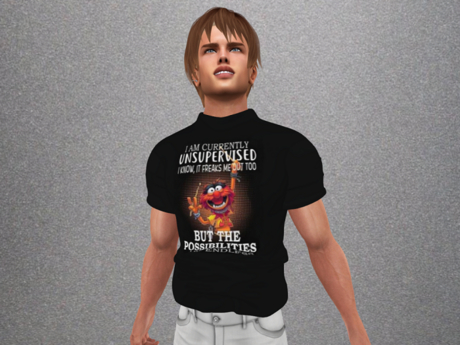 Second Life Marketplace - Unsupervised-Men's Mesh Shirt