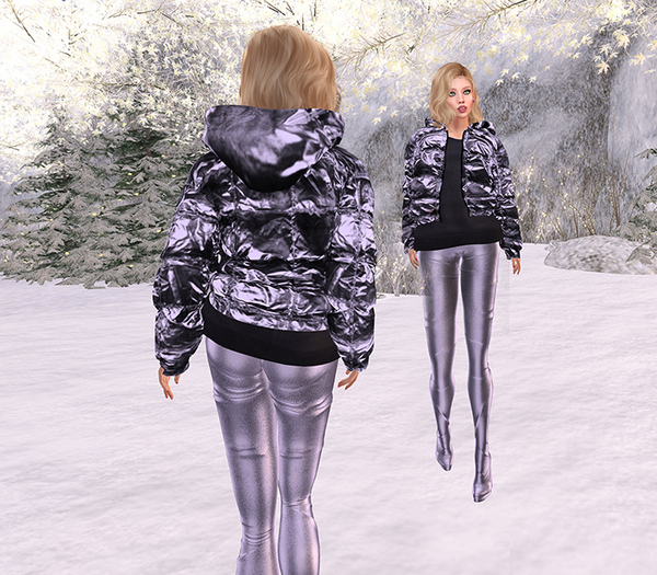 Paris METRO Couture: Puff Magic Metallic - Periwinkle 