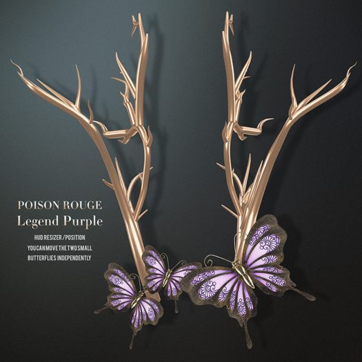 POISON ROUGE Legend Headpiece - Purple