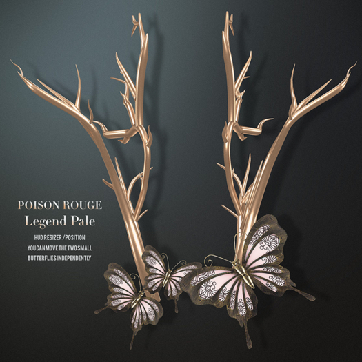 POISON ROUGE Legend Headpiece - Pale