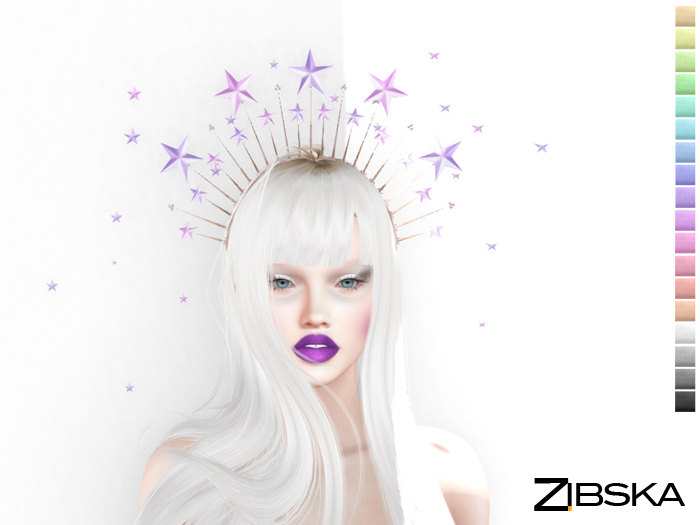 Zibska ~ Felicita color change headpiece with stars