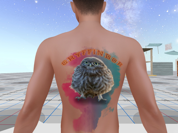 TATOO DE GRIFINDORF ESPALDA