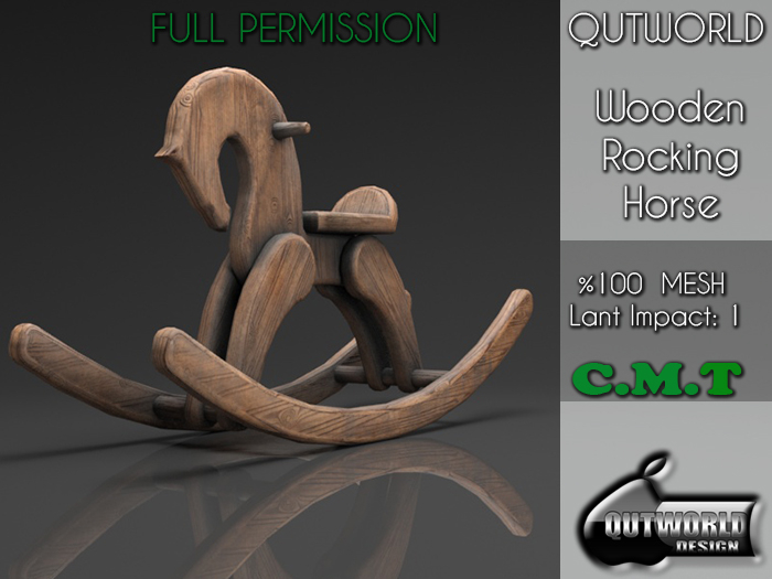 .::QUTWORLD Wooden Rocking Horse::.FP
