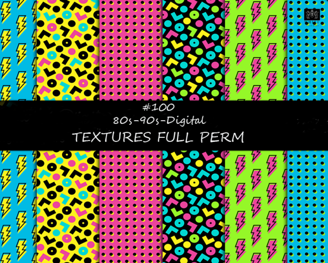 #100 _ 80s-90s-Digital TEXTURES FULL PERM