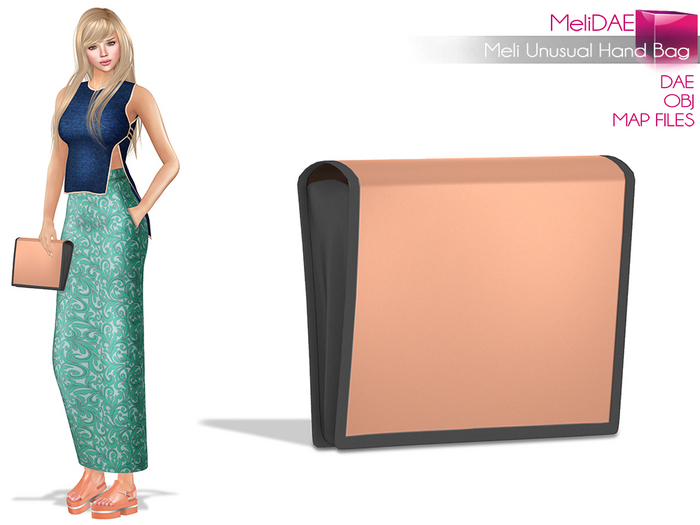 Dae, Obj, FBX, And Texture Files Unusual Hand Bag