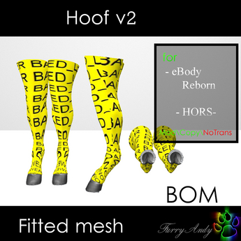 Second Life Marketplace - DEMO - Furry Andy - Hoof for eBody Reborn ...