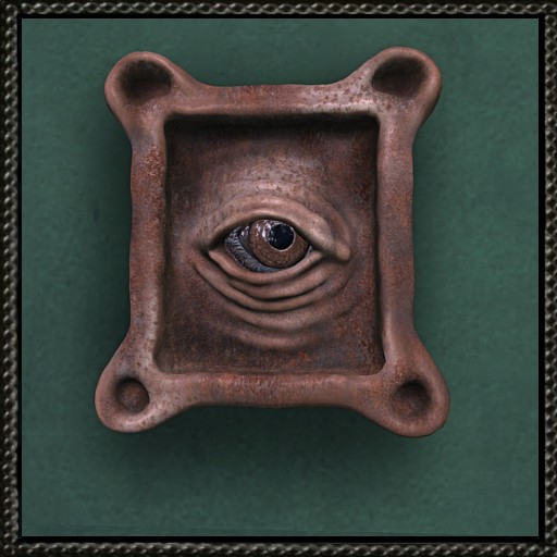 Cica's right eye in frame