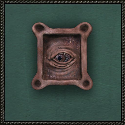 Cica's left eye in frame