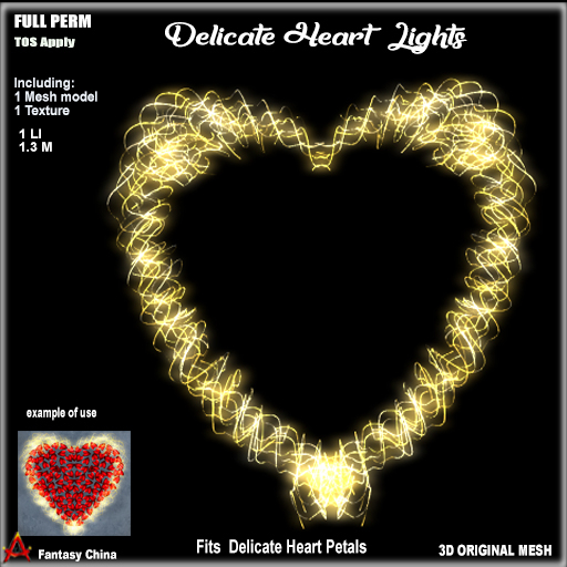 FULL PERM Delicate Heart Lights