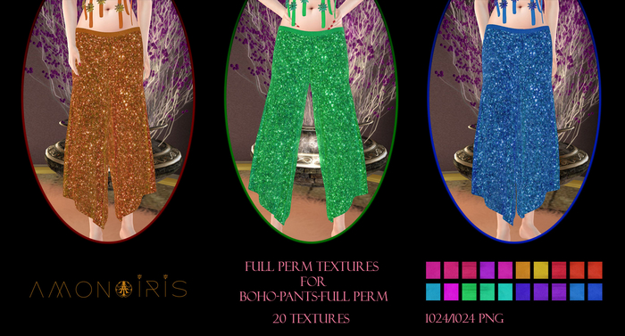 boho-pants-Full Perm Glitter Texture