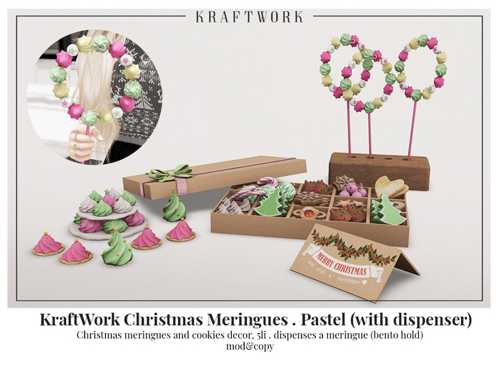KraftWork Christmas Meringues . Pastel (Add Me)