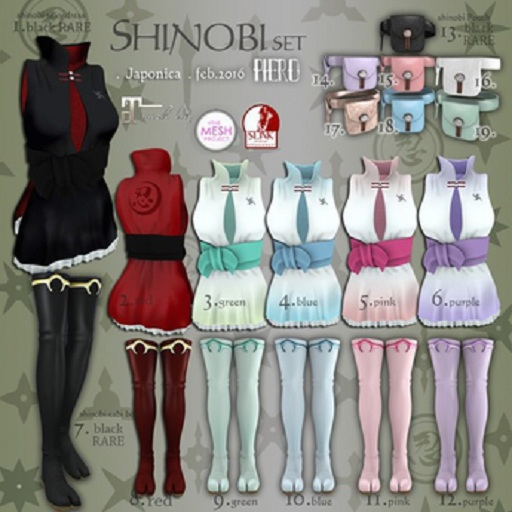 17+PIERO+shinobi Pouch Blue