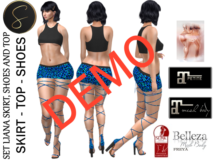 .::SWEET::. SET LIANA SKIRT, SHOES AND TOP DEMO {Add Me}