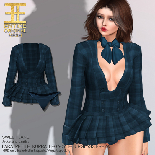 Entice - Sweet Jane - Plaid Darks - Denim