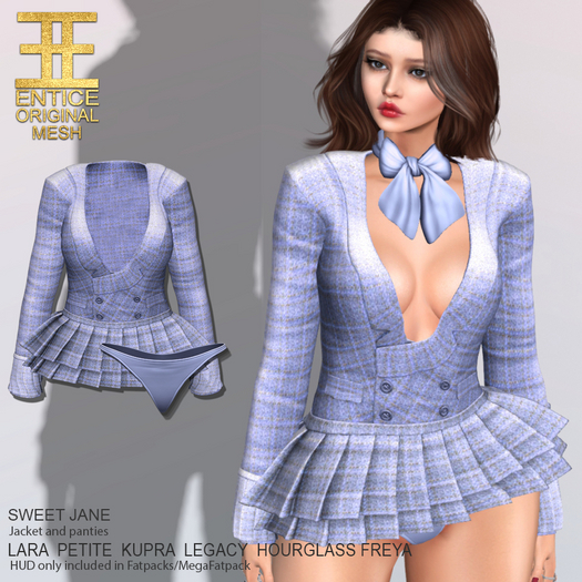 Entice - Sweet Jane - Plaid Lights - Blue