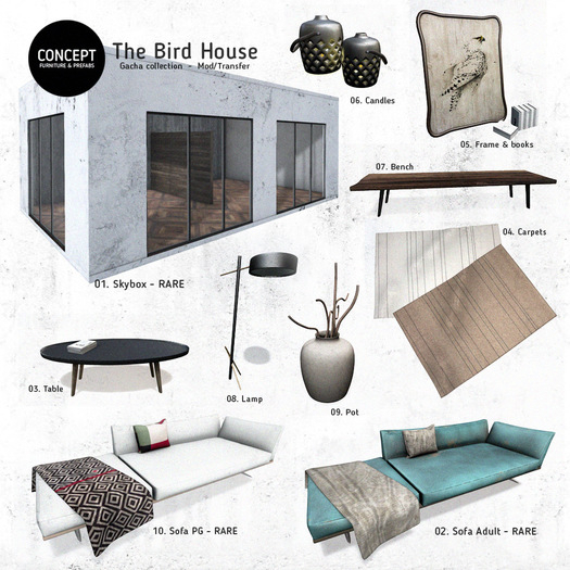 Concept} *01. The Bird House. Skybox. RARE