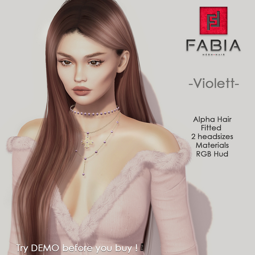 -FABIA- Hair  <Violett> Blond