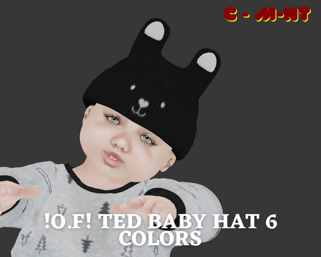 !O.F! Ted Baby Hat 6 colors