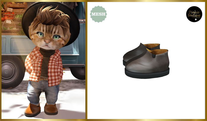 *DB* DINKIES EDISON SHOES*  gray