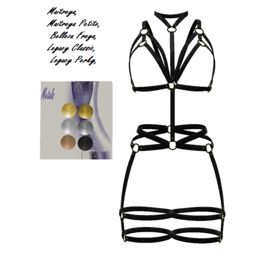 [BB's]  Zoey Harness Black