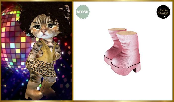 *DB* DINKIES DISCO PLATFORM STOMPER*  pink