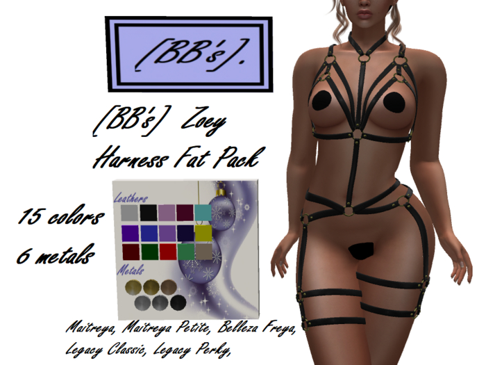 [BB's]  Zoey Harness Fat Pack