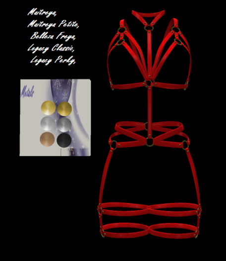 [BB's]  Zoey Harness Red