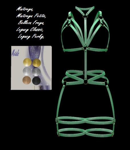 [BB's]  Zoey Harness Lime