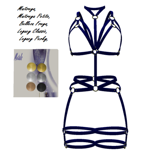 [BB's]  Zoey Harness Navy