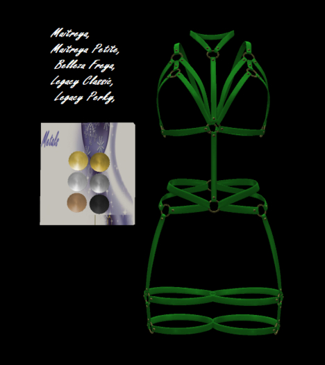[BB's]  Zoey Harness Green